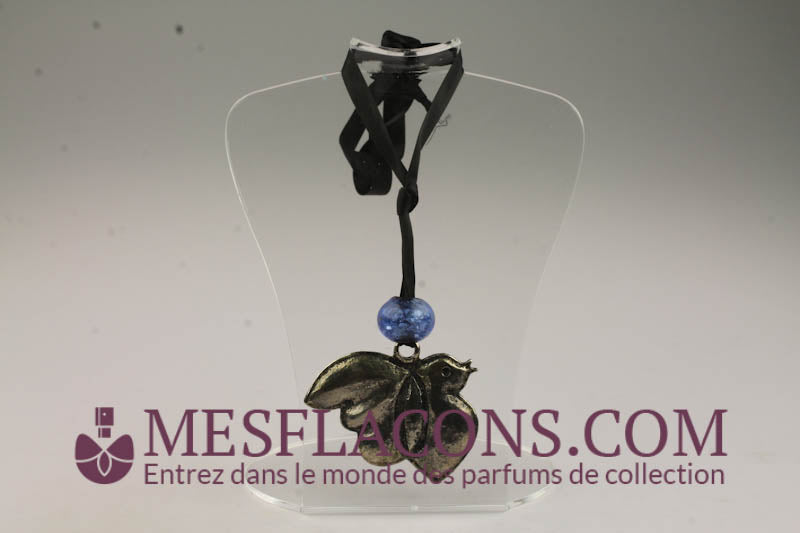 Pendentif - Oiseau argt & boule bleue